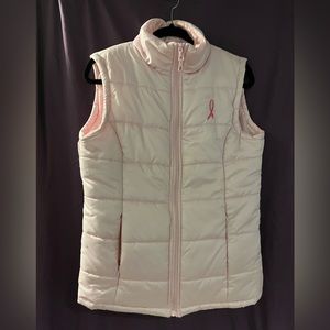 Mypink quilted, breast, cancer vest